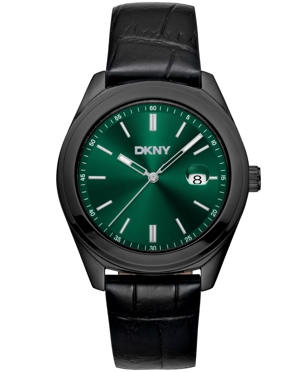 Men's Modernist Classics Black Leather Strap Watch, 40mm - Black