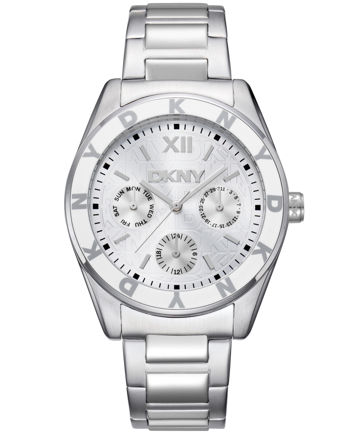 Women's Chambers Multi Sport Chronograph Stainless Steel Bracelet Watch, 36mm - Silver