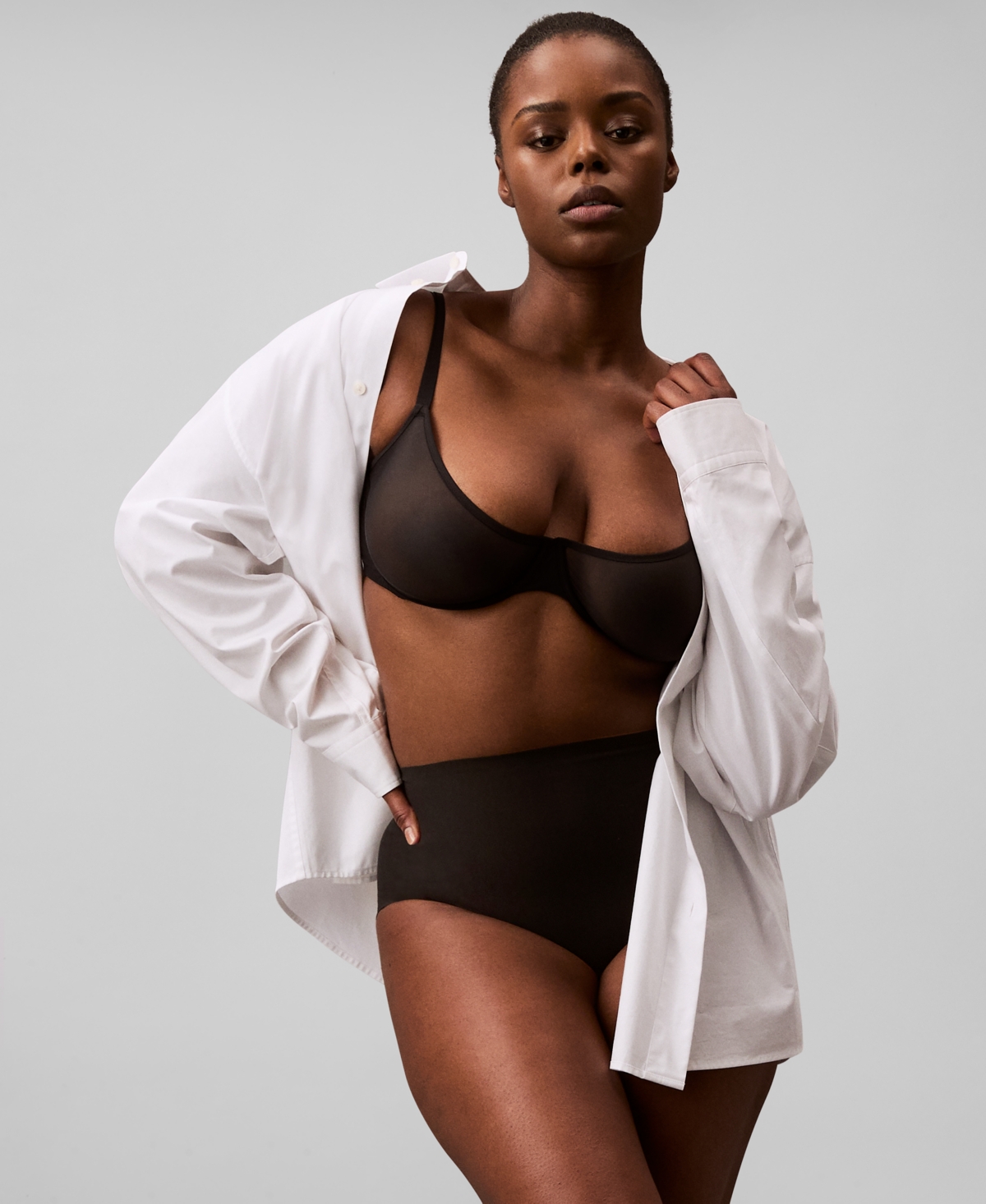 Calvin Klein Women's Stay-put Mesh Brief