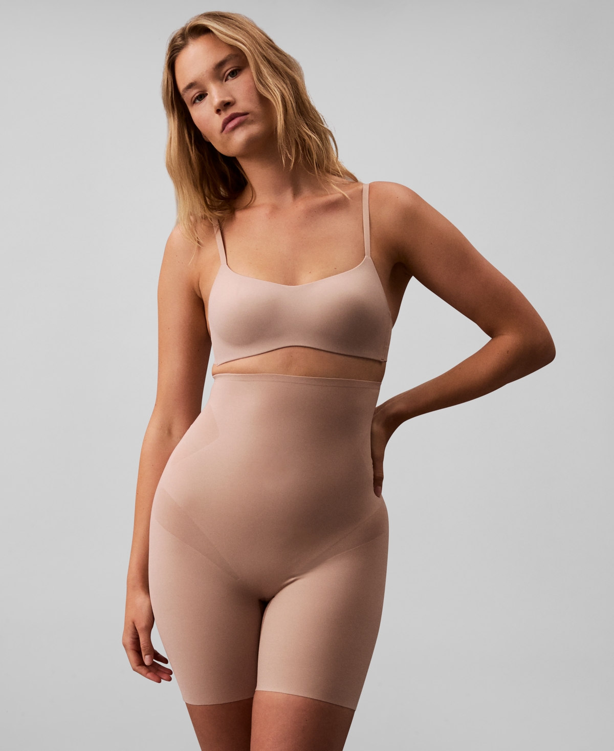 Women's Stay-Put Firm Stretch Shapewear Shorts QF8175 - Cedar