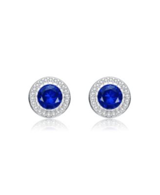Classy Cubic Zirconia Round Halo Stud Earrings