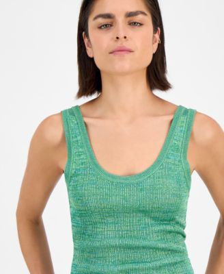Women's Space-Dyed Sweater Tank Top, Exclusively at Macy's