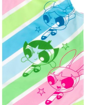 Girls Powerpuff One Piece Bathing Suit