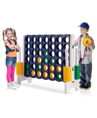 Jumbo 4-to-Score Game Set Giant 4 in A Row Kids Adults w/ 42 Jumbo Rings