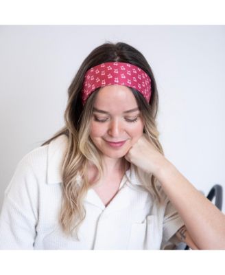 Ultra Soft Knotted Headband - Cherry Print