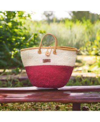 Life s Horizon Handmade Sisal Market Tote Basket