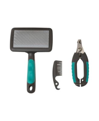 All-in-One 3-Piece Dog Grooming Kit for a Healthy and Well-Groomed Pet