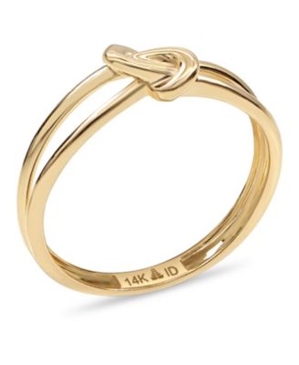 Love Knot Ring in 14K Gold, Size 8, approx. 1.9 grams.