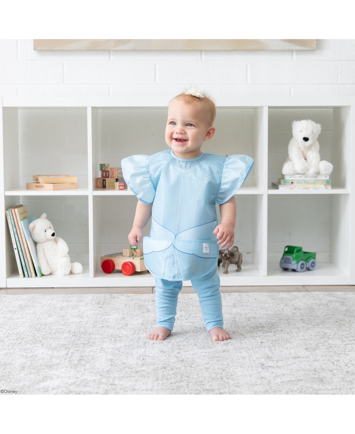 Bumkins Disney Cinderella Ruffle Apron Bib