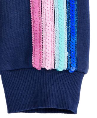 Little & Big Girls Sequin Striped Bomber Jacket, Exclusively at Macy's