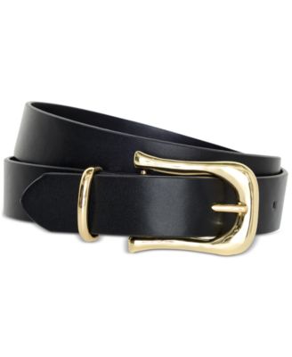 Good American - Women's Classic Saddle Buckle Faux-Leather Belt