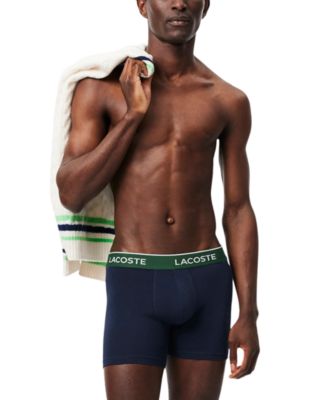 Men's 3-Pack Cotton Stretch Color Waistband Boxer Briefs