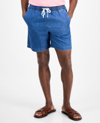Men's Drawstring Chambray Shorts, Exclusively at Macy's