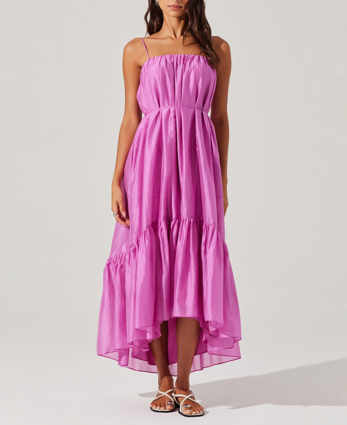 Women's Elisha High-Low Midi Dress - Magenta