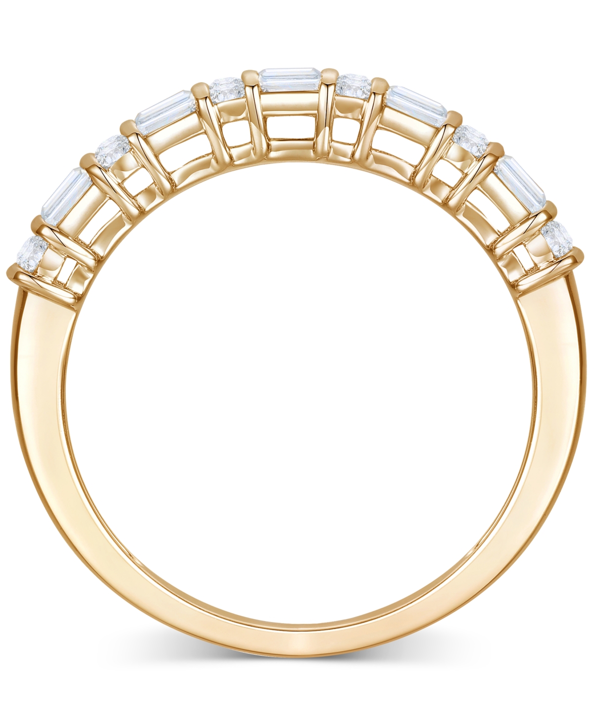 Macy's Diamond Band Ring (1/2 Ct. T.w.) In 14k White Or Yellow Gold