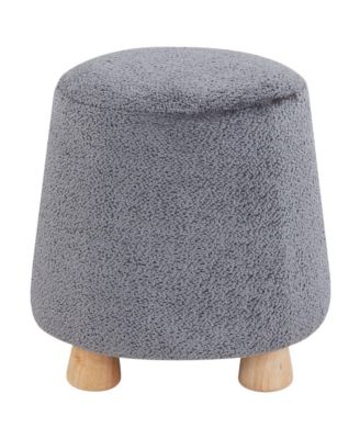 Denison Round Chenille Ottoman