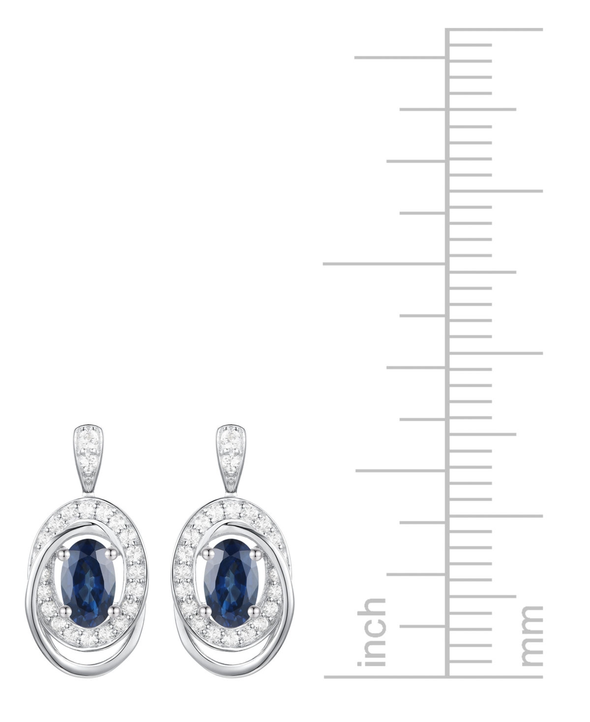 Macy's Emerald (3/8 Ct. T.w.) & Diamond (1/5 Ct. T.w.) Oval Swirl Drop Earrings In 14k Gold (also In Ruby &