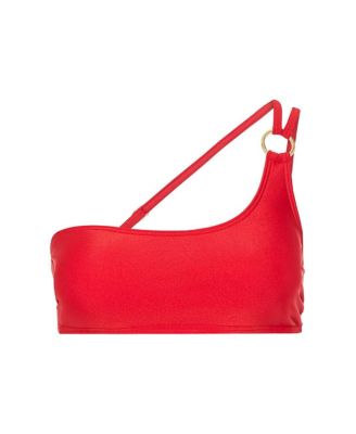 Women's One Shoulder Bandeau Bikini Swimsuit Top Bra Sizing