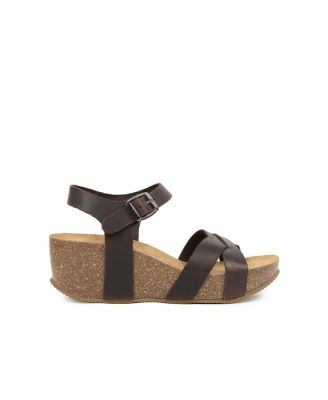 Crossover Wedge Sandal