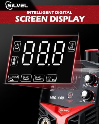 140A MIG Welder, 3 in 1 MIG/ARC/Lift TIG Welding Machine, 110V Flux Core Welder with IGBT Inverter, Home Welder Gasless Welder Machine