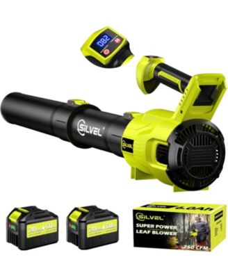 Leaf Blower Cordless, 750CFM/250MPH, 2 x 24V 6.0Ah Battery Powered Brushless Leaf Blower, Variable Speed Snow Blower for Lawn, Yard, Garage