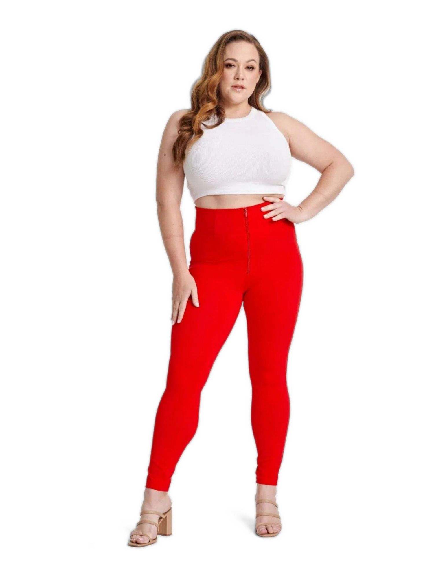 Women's Curvy Fashion High-Rise Sculpting Pants