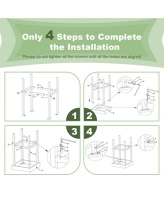 2 Piece Wicker Bar Stool Chairs for Patio Deck or Garden Seating