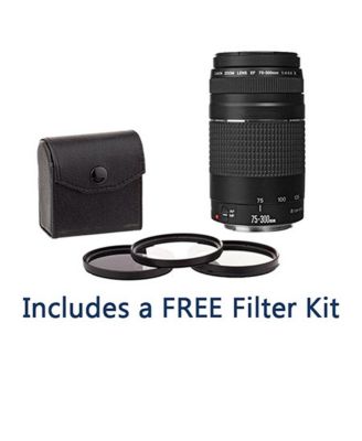 EF 75-300mm f/4-5.6 III Lens with ProOptic 58mm Filter Kit