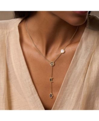 Patient Mind Multi Symbol Mother of Pearl Necklace