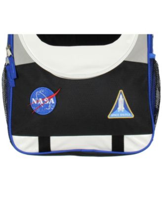 Astronaut 17" Backpack Space Shuttle Meatball Patches Travel Book Bag For Daily Use