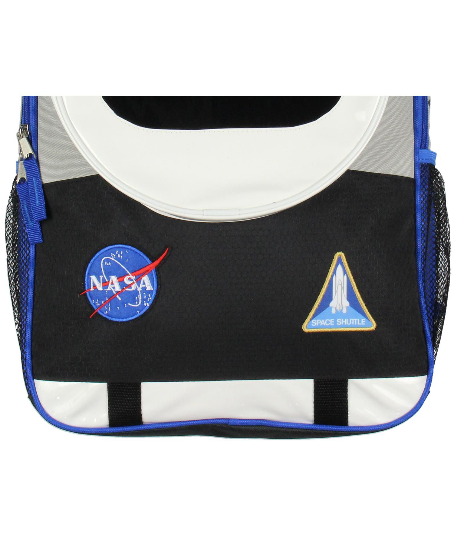 Astronaut 16" Backpack Space Shuttle Meatball Patches Travel Book Bag For Daily Use