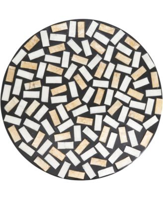 Natural Capiz Shell Fragment Placemats, 15" Round