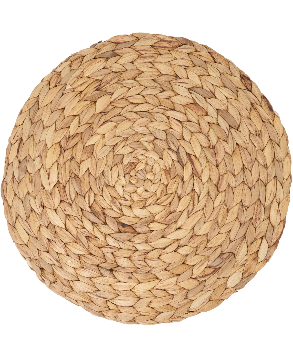 Saro Lifestyle Handwoven Water Hyacinth Placemats, 15" Round In Natural