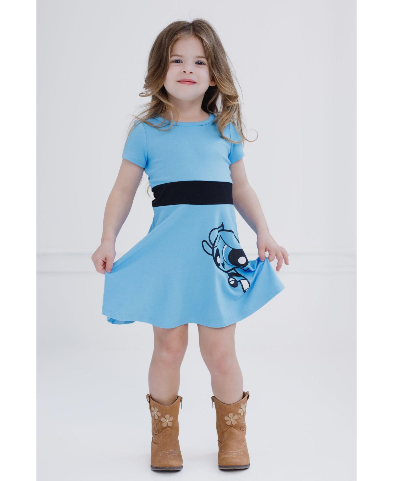 Girls The Powerpuff The Powerpuff Bubbles Blossom Buttercup Cosplay Dress to