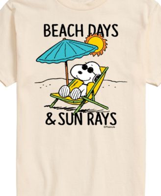 Men's Peanuts Beach Days Sun Ray Short Sleeve T-Shirt