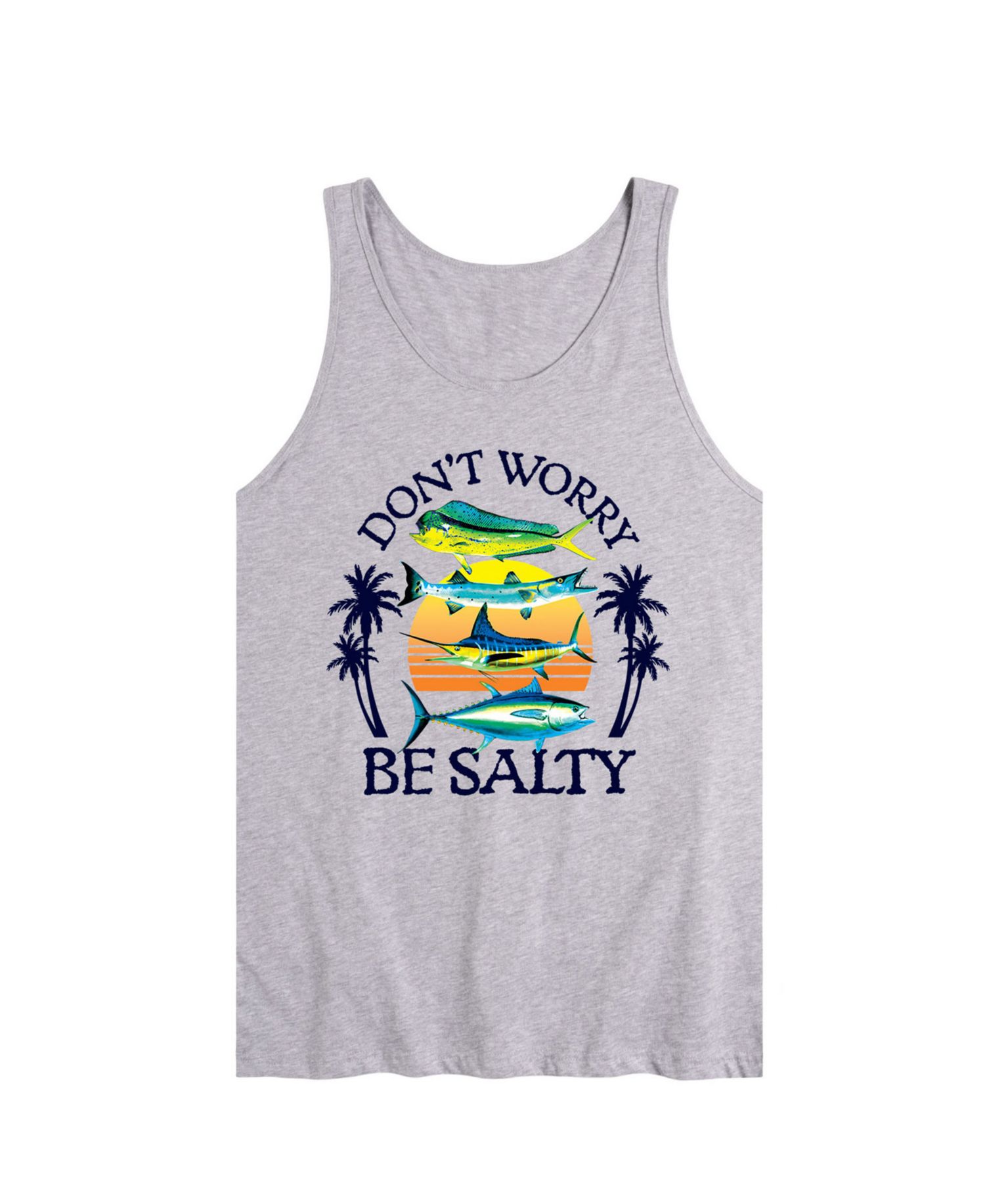 Men's Don't Worry Be Salty Sleeveless Tank Top