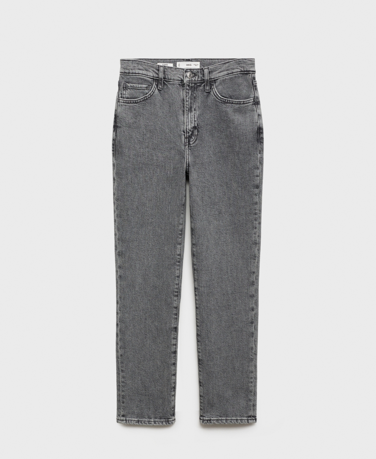 Mango Women's Claudia Slim-fit Cropped Jeans In Open Gray