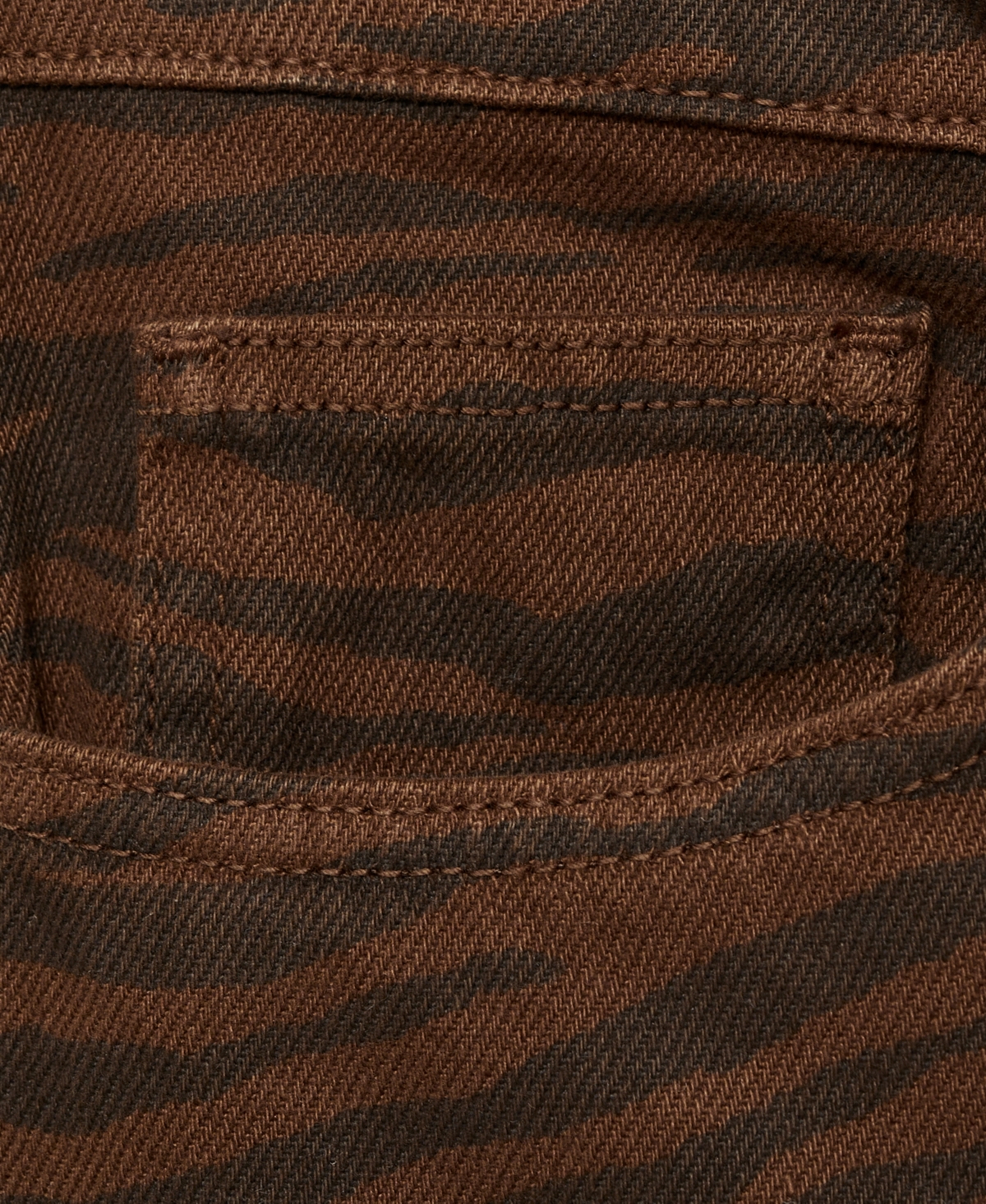 Mango Women's Zebra Print Straight-fit Jeans In Brown
