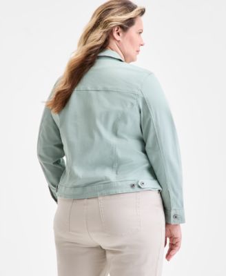 Plus Size Denim Jacket, Created for Macy's