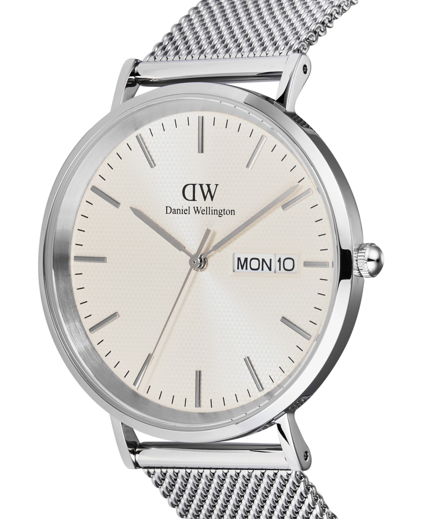 Мужские часы Daniel Wellington Analog Silver-Tone Stainless Steel Watch, 40mm — фото 4