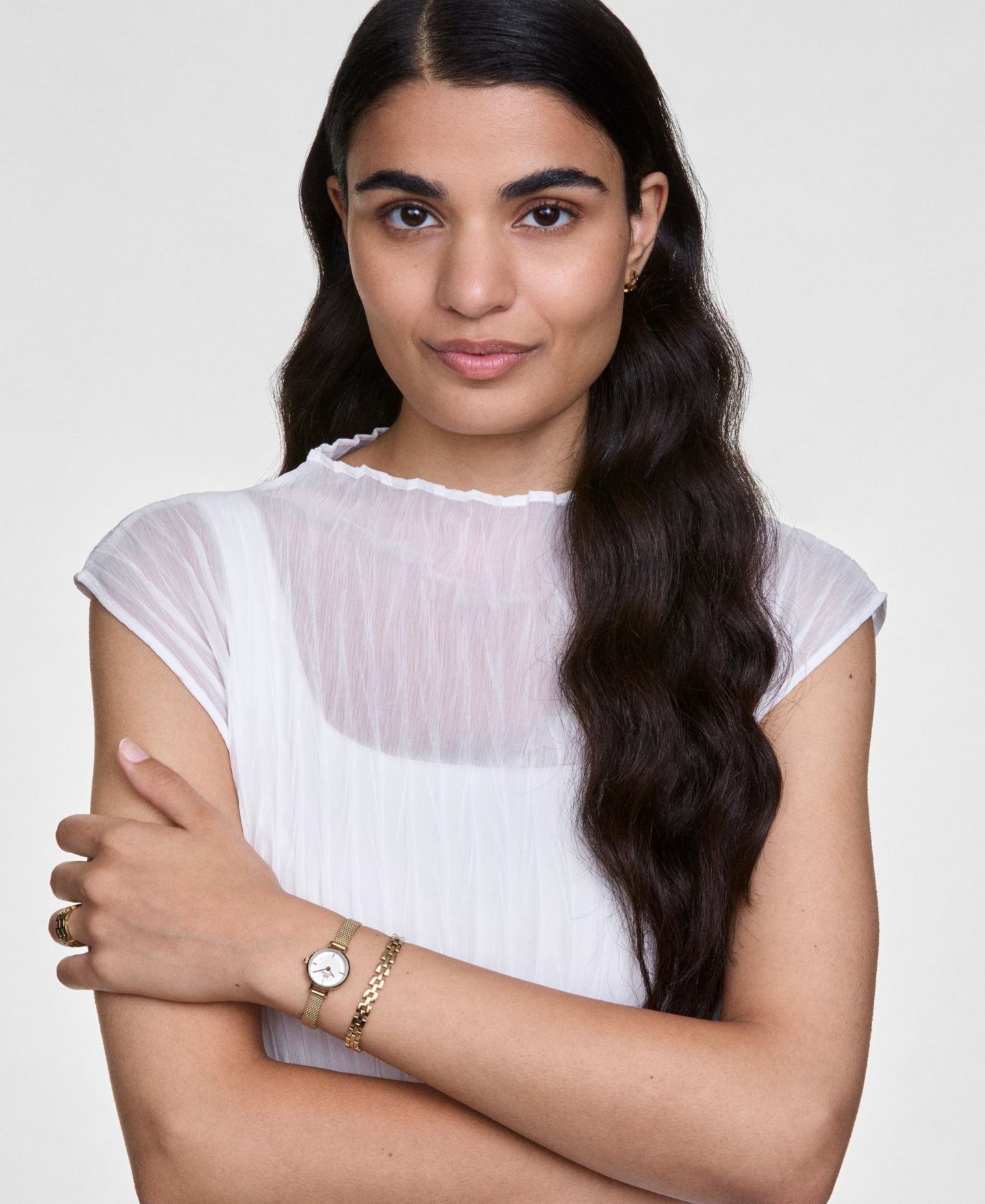Часы Daniel Wellington Unisex Analog Gold-Tone Stainless Steel Watch, 19mm — фото 7