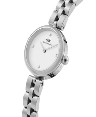Unisex Analog Silver-Tone Stainless Steel Watch, 22mm