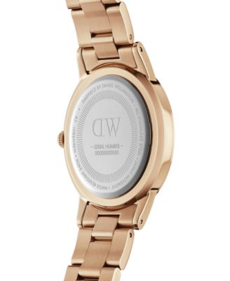 Unisex Analog Rose Gold-Tone Stainless Steel Watch, 28mm
