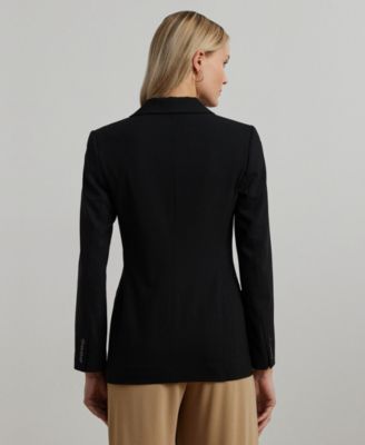 Women's Double-Breasted Wool Crepe Blazer