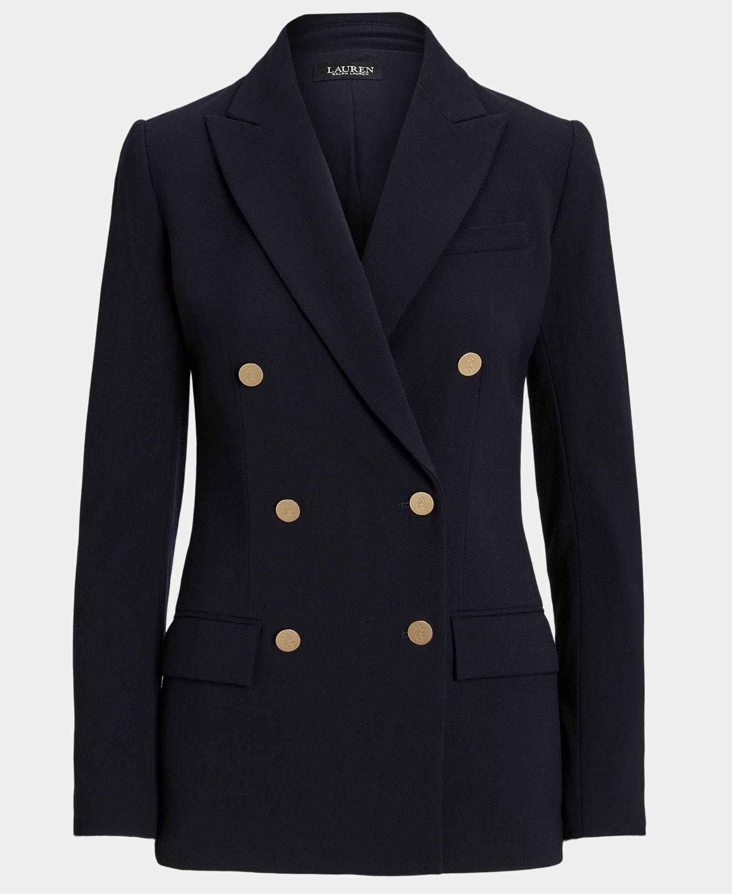 Women's Double-Breasted Wool Crepe Blazer