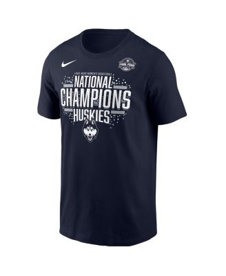 Nike - Men's Navy UConn Huskies 2025 NCAA Women's Basketball National Champions Locker Room T-Shirt