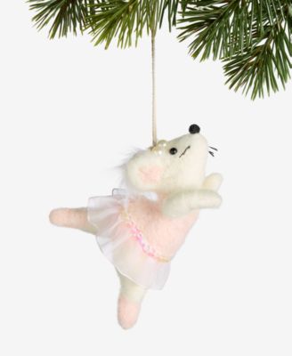 Holiday Lane - Ballet Wool Dancing Mouse Ornament