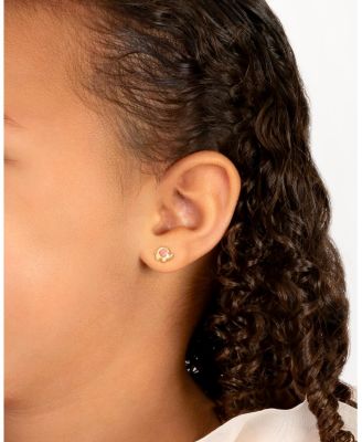 Children's 14K Gold Little Elephant Studs Girl's Screw Back Earrings