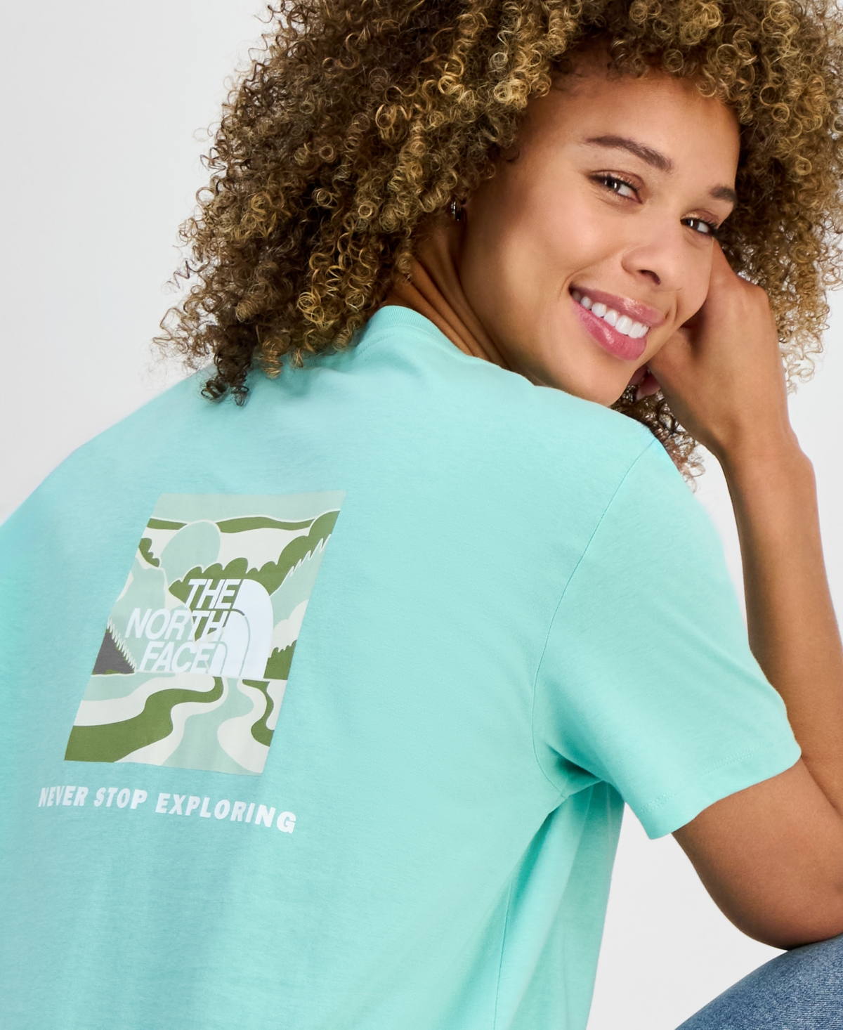 THE NORTH FACE WOMEN'S OUTDOOR VALLEY COTTON GRAPHIC T-SHIRT 
