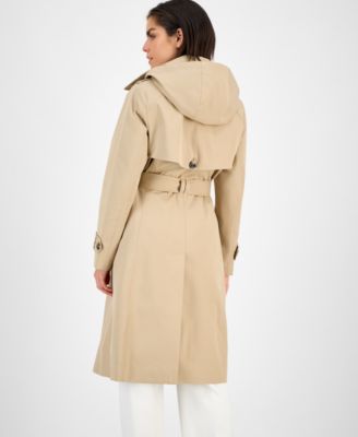 Women's Double-Breasted Belted Trench Coat